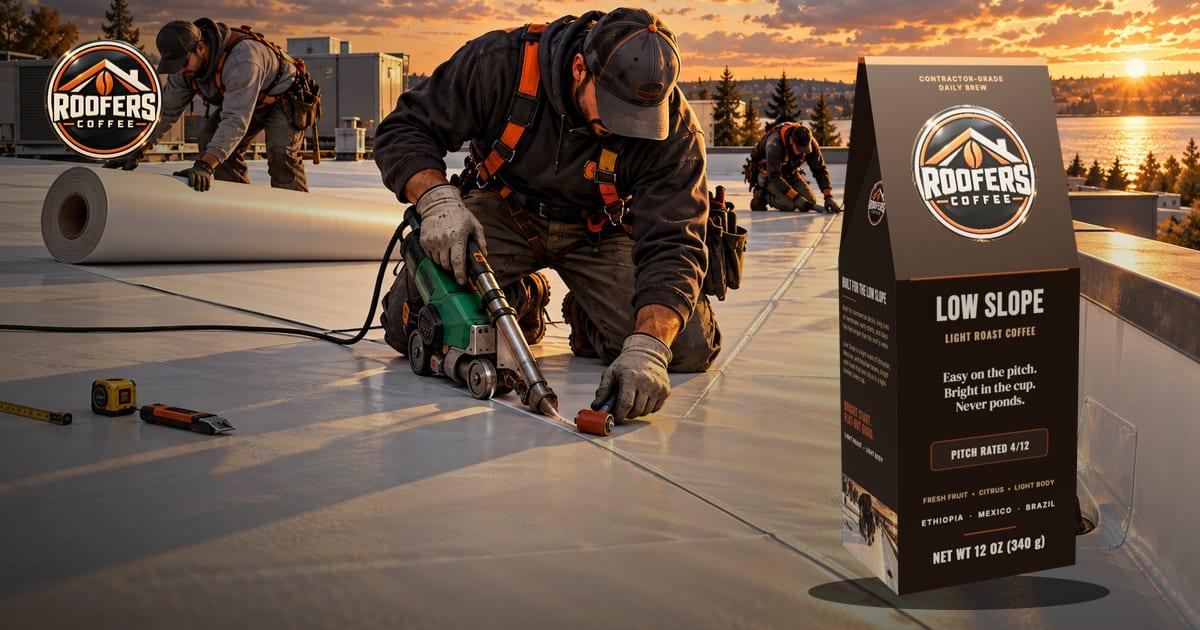 Roofers Coffee Low Slope, light roast
